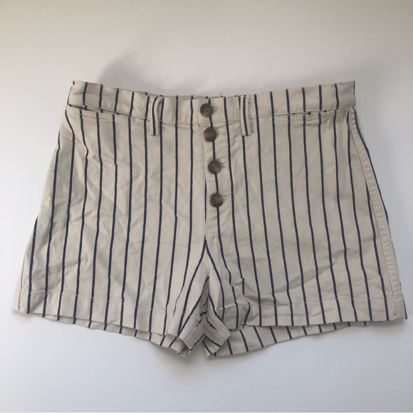 Madewell Emmett high rise button front striped shorts! - Picture 5 of 11